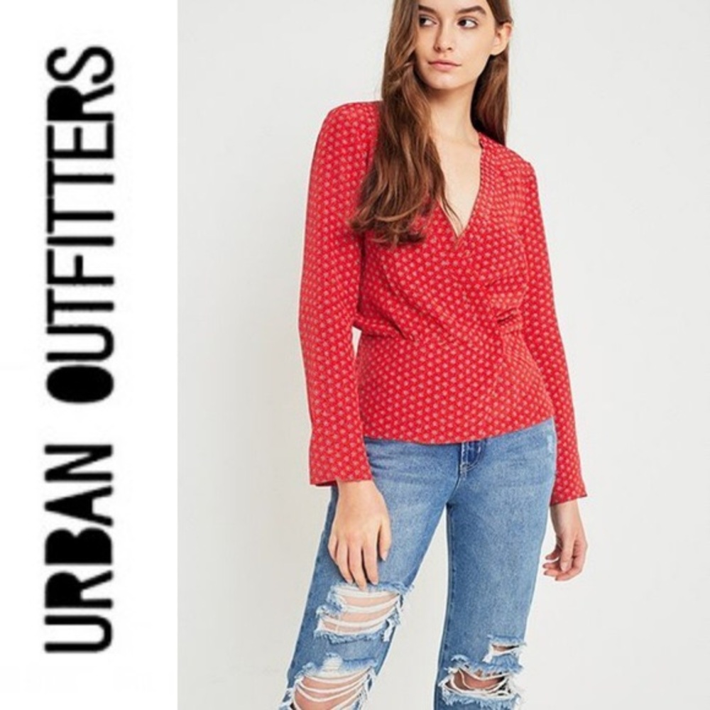 Urban Outfitters Cooperative Brand Red Blouse